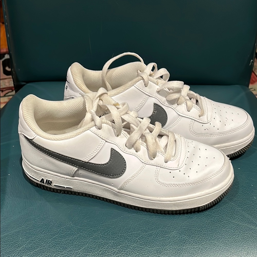 Nike Air White and Gray Sneakers